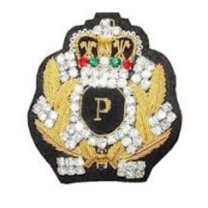 Écusson brodé 3D en fil métallique fait main de qualité supérieure, badges de régalia maçonnique cousus, en toile, couleurs personnalisées, avec épingle de sûreté - Product Image 1