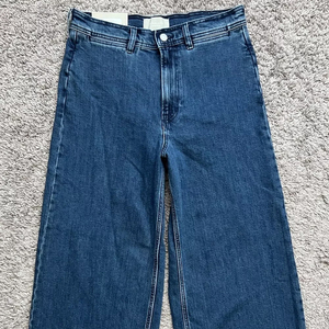 Jeans Anchos de Cintura Alta con Cordón Ajustable para Mujer, Estilo Casual y Urbano, Lavado Claro, Precio de Fábrica - Product Image 4