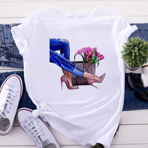 Camiseta Moderna con Estampado Gráfico Personalizado OEM para Hombre y Mujer, Elegante, 100% Algodón, Informal, Ecológica, Transpirable, a la Moda - Venta al por Mayor - Product Image 3