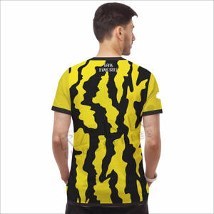 เสื้อยืดผู้ชายสไตล์ใหม่ล่าสุด ดีไซน์ทันสมัย ผ้าฝ้าย 100% ทรงหลวม พิมพ์ลาย ขายดี - Product Image 2