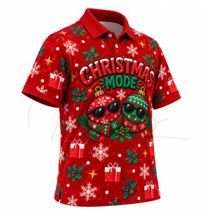 Hot Selling <b>Men's</b> <b>Christmas</b> <b>Shirt</b> T-<b>Shirt</b> for <b>Men</b> 2026 New Items for <b>Christmas</b> Custom Logo Polo <b>Shirt</b> - Product Image 3