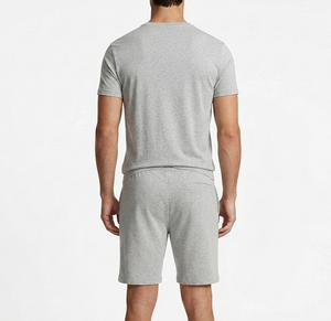 Ensemble survêtement 2 pièces personnalisé avec logo imprimé, t-shirt et short, effet délavé, pour homme - Collection été 2026 - Product Image 2