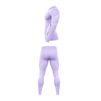 Ensemble de survêtement de compression pour hommes, haut à manches longues et leggings, haute élasticité, séchage rapide, pour l'athlétisme, la course et la gym, vente en gros