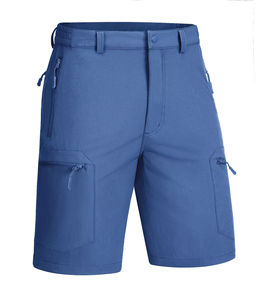 100% Cotton Customizable Patterns for Men Casual <b>Cargo</b> Breathable Quick Dry <b>Elastic</b> <b>Waist</b> Board <b>Shorts</b> Summer - Product Image 3