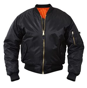 Blouson Bomber Homme Outfitize International à Poignets Côtelés – Veste Aviateur Classique en Mélange de Coton avec Logo Personnalisé – Vente en Gros Streetwear - Product Image 1