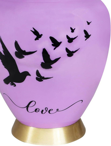 Urnes funéraires américaines à motif d'oiseau pour cendres d'adultes, pour hommes et femmes, avec capacité personnalisable - Product Image 6