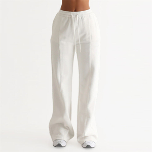 Women's 100% Cotton Joggers for Winter Season Breathable Soft Baggy Straight Leg <b>Trousers</b> Comfortable Streetwear OEM Service - Product Image 6