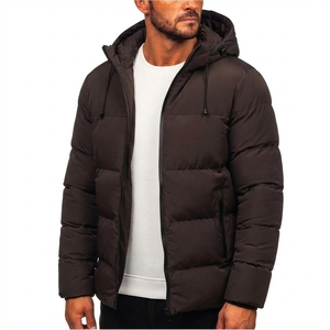 <b>Men</b> <b>Hooded</b> Winter Puffer <b>Coat</b> Quilted Warm Insulated Jacket Outdoor Casual Apparel Custom Manufacturing - Product Image 3