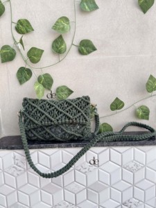 Bolsas de paja de playa de verano de ganchillo bohemio hecho a mano nuevo diseñador mujeres hombro Sling Bag mar hierba bolsa cuadrada - Product Image 4