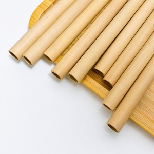 Eco Friendly <b>Bamboo</b> <b>Straws</b> 200mm 6mm Inner Diameter Biodegradable Food Safe Disposable Drink <b>Straws</b> Modern Style Party Use - Product Image 5