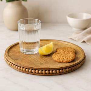 Decorative Mango Wood Tray Long <b>Narrow</b> Wooden Serving Tray Handmade Tray for Room Coffee Table Kitchen Decor Storage Trays - Product Image 1
