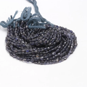 ลูกปัด iolite ธรรมชาติขนาด16นิ้วขนาด AAA 4x8มม. ทรงรีสำหรับทำเครื่องประดับทำจากหินธรรมชาติ - Product Image 3