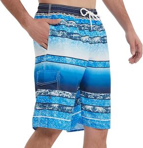 Shorts de sport athlétiques pour hommes en polyester respirant à séchage rapide, taille haute, couleur unie, avec logo personnalisé, prix usine, idéal pour l'été - Product Image 1