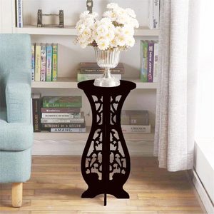 <b>Round</b> End <b>Tables</b> Living Room, Narrow Night Stands <b>Round</b> <b>Side</b> <b>Table</b> for Bedrooms, Antique Carved Coffee <b>Table</b> - Product Image 3