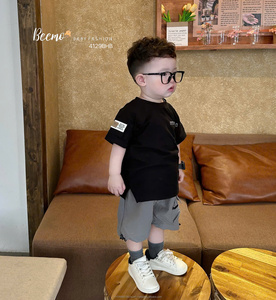 Sin Pedido Mínimo, Conjuntos de Camisetas Delgadas de Alta Calidad para Niños, Estilo Nuevo, Manga Corta, Ropa Casual para Niños Pequeños - Product Image 3