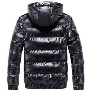 Blouson d'hiver matelassé noir de haute qualité pour homme, modèle North Face personnalisé - Product Image 2