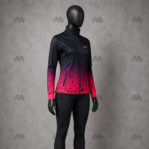 Veste de survêtement d'hiver pour femme, zippée, en polaire imprimée, en polyester, coupe ample, chaude, pour la danse, la cheerleading et l'entraînement 2 en 1 - Product Image 2