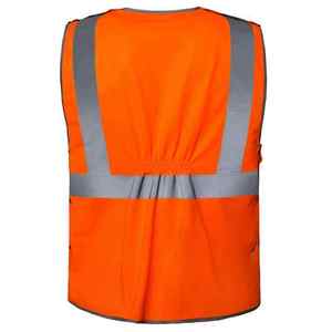 Chaleco de Seguridad de Alta Visibilidad para Verano, ANSI Clase 2, Impermeable, con LED Intermitente, de Nailon y Lona, para Trabajo al Aire Libre, Talla XXL, Precio Razonable - Product Image 2