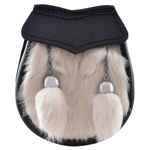 Sporran Escocés de Cuero Marrón con Cadena, Todas las Tallas Incluidas, Incluye Bolsa de Cuero Resistente - Product Image 4