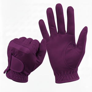Gants de golf en peau de mouton et cuir véritable de haute qualité pour hommes, avec support pour le poignet, coupe élégante, prix de vente en gros - Product Image 1