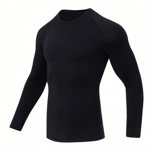 Chemise de compression respirante et légère pour homme à manches longues, vêtements de sport personnalisables pour les séances d'entraînement et de pratique - Product Image 1