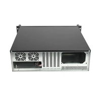 Châssis de serveur compact 3U pour montage en rack, court, avec plateau ATX à échange à chaud et porte de sécurité, avec ventilateur, produit en stock