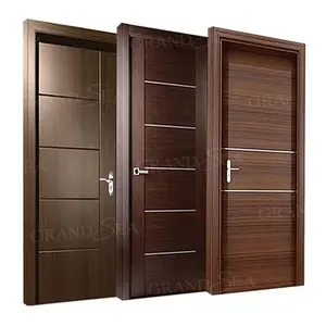 Moderno appartamento residenziale interno in legno massello Swing ingresso porta di sicurezza con serratura Mdf porta