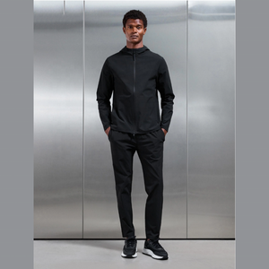Conjunto Deportivo Ligero para Hombre, Chaqueta Cortavientos con Capucha y Cremallera Completa, Traje de Jogging Transpirable de 2 Piezas, Ropa Deportiva de Nylon - Product Image 1