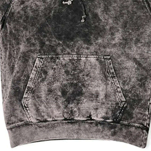 Sudadera con Capucha Tie Dye para Hombre, Corte Regular, Algodón French Terry, Estilo Casual Otoñal, Color Sólido, Diseño con Bolsillos - Product Image 5