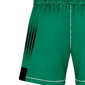 <b>Green</b> Black Rugby <b>Shorts</b> Elastic Waist Breathable Lightweight Team Training Performance Athletic Sports Uniform <b>Shorts</b> - Product Image 5