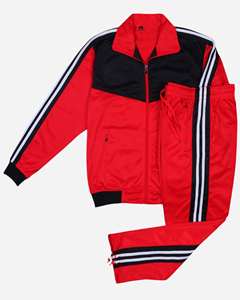 ชุดวอร์มผู้ชายผ้าฝ้ายฟลีซทรงสปอร์ตทันสมัยเข้ารูปพร้อมแถบข้าง รุ่นล่าสุด OEM สำหรับฤดูหนาว เหมาะสำหรับออกกำลังกายกลางแจ้งและวิ่งจ๊อกกิ้ง - Product Image 2