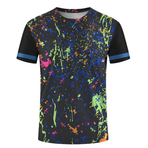 เสื้อฟุตบอลชายแบบซับลิเมชั่น คอกลม แขนสั้น ระบายเหงื่อได้ดี ผลิตจากโพลีเอสเตอร์ ทรงแอธเลติก เหมาะสำหรับเล่นกีฬาในฤดูร้อน - Product Image 4