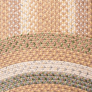 Alfombra Ovalada de Fibra Natural Trenzada, Estilo Rústico, con Base Antideslizante para Sala de Estar - Product Image 2