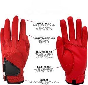 Gants de golf en cuir Cabretta véritable pour hommes et femmes, haute qualité, ajustement compressif, respirants, couleur universelle, premium pour le sport - Product Image 6