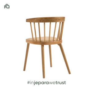 เก้าอี้ทานข้าวไม้สักสไตล์โมเดิร์นร่วมสมัย ดีไซน์เรียบง่าย พนักพิงโค้งหุ้มผ้ากันน้ำ เป็นมิตรกับสิ่งแวดล้อม ทนทาน เหมาะสำหรับโรงแรม ร้านอาหาร - รุ่นอังก้า - Product Image 6