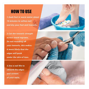 Coupe-ongles robuste en acier inoxydable courbé pour podologues, idéal pour les ongles épais et incarnés, soins pour bébés, hommes, femmes et seniors - Product Image 4