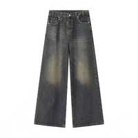 Pantalon de sport Ville pour homme, coupe slim droite, taille mi-haute, délavage clair, effet vieilli, coloré, en coton/élasthanne, décontracté et respirant, haute qualité