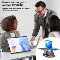 Moniteur portable de jeu Eimio 18,5 pouces 120 Hz à double écran avec haut-parleur intégré, résolution 1080p, panneau IPS rétroéclairé OLED, Type-C 178