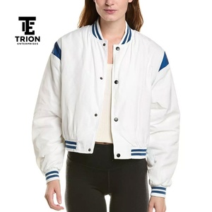 Oem New Arrival Fashion Casual Loose Letter Print Baseball <b>Varsity</b> <b>Jacket</b> <b>Women</b> Short Coat Letterman <b>Varsity</b> <b>Jackets</b> <b>for</b> <b>Women</b> - Product Image 2