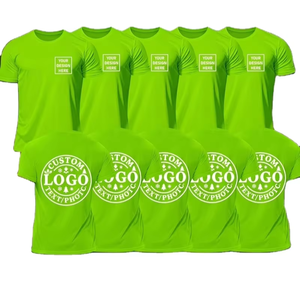 Men's Quick-Dry Sports Tees Customizable Logo/Pattern Crew Neck Short Sleeve Polyester Lightweight Breathable Moisture-Absorbing - Product Image 1
