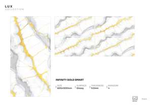 Carrelage en porcelaine velours brillant 600x1200mm 60x120cm 24x48 pouces, surface décorative de luxe - Product Image 5