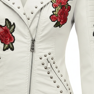 Veste en cuir pour femmes, coupe-vent, respirante, sur mesure, OEM, vente en gros - Product Image 5