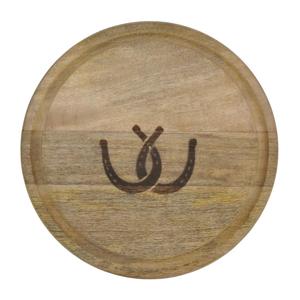 Planche à fromage ronde, planche à découper en bois écologique, antidérapante, épaisse, finition naturelle, plateaux de service, design multifonctionnel - Product Image 1