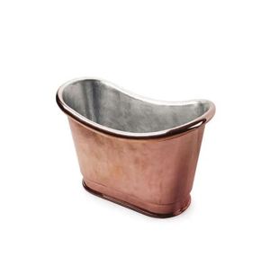 อ่างอาบน้ำแบบตั้งพื้น นิกเกิลขัดเงาภายใน ราคาถูก ประหยัด หรูหรา พร้อมที่วางรองเท้าคู่ อ่างอาบน้ำทองแดง อ่างอาบน้ำหรูหรา นิกเกิล - Product Image 3