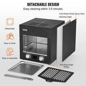 Parrilla Eléctrica Infrarroja sin Humo de 1800W, Acero Inoxidable, 1450 Fahrenheit, Asador de 6 Niveles Ajustables - Product Image 5