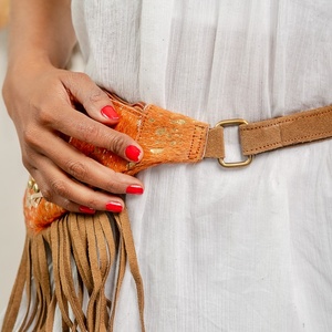 Mayorista Vintage Estilo Bohemio Señoras Monedero de Cuero Cartera de Invierno Tarjeta de Crédito Titular Embrague con Cinturón - Product Image 3