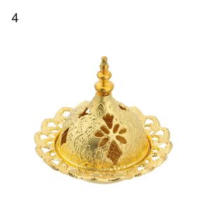 Unique Metal <b>Incense</b> Burner With Detailed Embossed Surface For <b>Incense</b> <b>Cones</b> And Aromatic Resin - Product Image 1