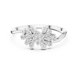 Anillo de Diamantes de Oro Sólido de 14k para Mujer, Corte Brillante Redondo, Anillo de Compromiso Clásico, Apilable, Diseño Minimalista, para Regalo - Product Image 5