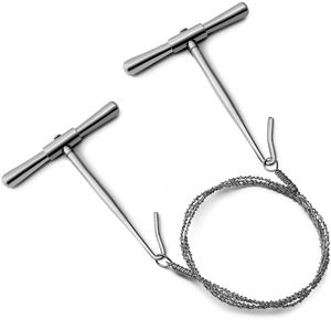 Ensemble de scies à fil orthopédiques en acier inoxydable, scie à os manuelle flexible avec poignée, instrument chirurgical réutilisable - Product Image 2