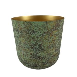 <b>Garden</b> Decoration Iron Copper <b>Antique</b> Finishing Indoor Metal Container Planter Modern Style Flower Pot Handmade Customized - Product Image 2